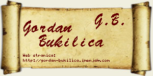 Gordan Bukilica vizit kartica
